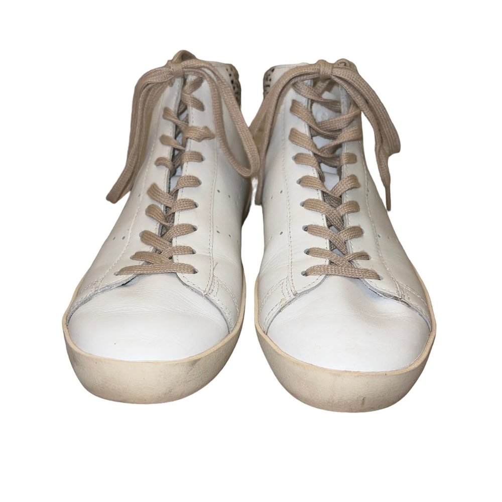 Like new GOLA Nova High Safari White Cheetah High Top Shoes Size 8 - Picture 4 of 11